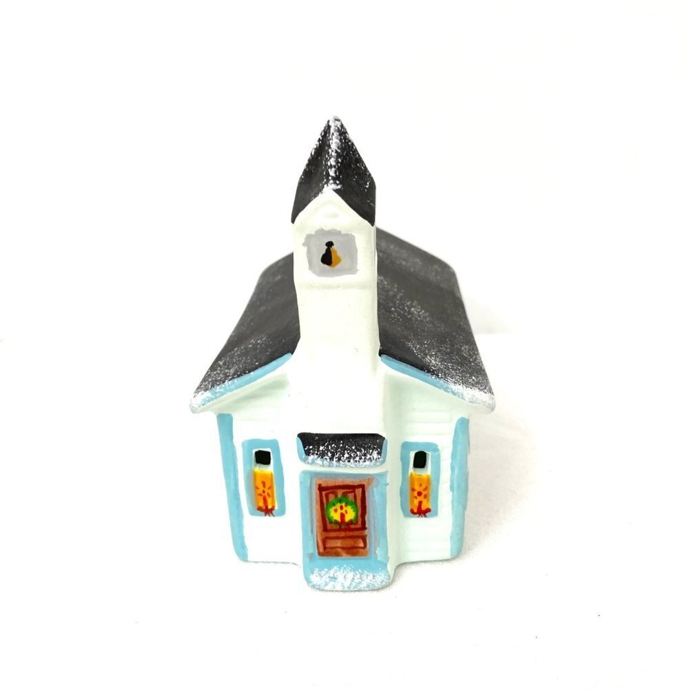 Vtg‎ Silvestri Ceramic House Church Christmas Village Traditional Classic